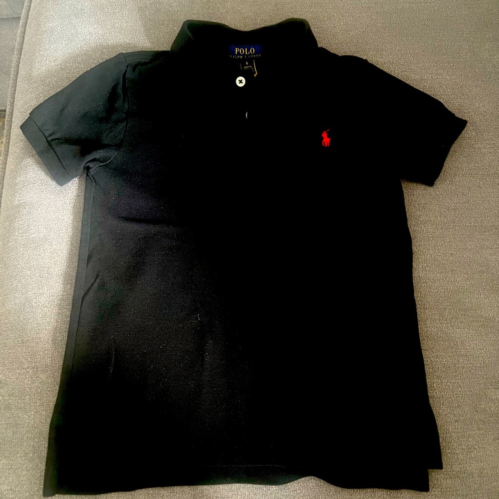 Boys black Ralph Lauren Polo shirt